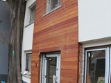 Elewacja drewniana z drewna Garapa. Realizacja w Zielonej Górze. Zdjęcie nr: 30