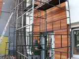 Elewacja drewniana z drewna Garapa. Realizacja w Zielonej Górze. Zdjęcie nr: 41