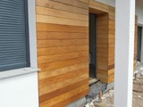 Taras drewniany i elewacja drewniana. Realizacja w Nowym Kieielinie. Zdjęcie nr: 22