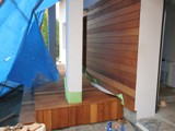 Taras drewniany i elewacja drewniana. Realizacja w Nowym Kieielinie. Zdjęcie nr: 10