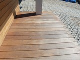 Taras drewniany i elewacja drewniana. Realizacja w Nowym Kieielinie. Zdjęcie nr: 5