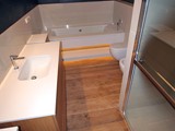 Realizacja łazienki z drewna Dąb szczotkowany, olejowany. Zdjęcie nr: 10
