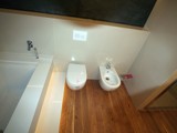 Realizacja łazienki z drewna Dąb szczotkowany, olejowany. Zdjęcie nr: 9