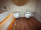 Realizacja łazienki z drewna Dąb szczotkowany, olejowany. Zdjęcie nr: 6
