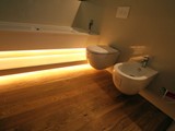 Realizacja łazienki z drewna Dąb szczotkowany, olejowany. Zdjęcie nr: 5