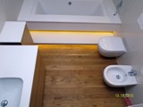 Realizacja łazienki z drewna Dąb szczotkowany, olejowany. Zdjęcie nr: 2