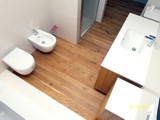 Realizacja łazienki z drewna Dąb szczotkowany, olejowany. Zdjęcie nr: 1