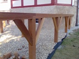 Barierki drewniane i taras drewniany. Realizacja w Cigacicach. Zdjęcie nr: 99