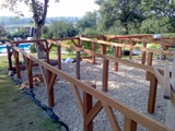 Barierki drewniane i taras drewniany. Realizacja w Cigacicach. Zdjęcie nr: 95