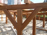 Barierki drewniane i taras drewniany. Realizacja w Cigacicach. Zdjęcie nr: 92