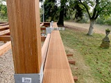Barierki drewniane i taras drewniany. Realizacja w Cigacicach. Zdjęcie nr: 87
