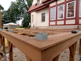 Barierki drewniane i taras drewniany. Realizacja w Cigacicach. Zdjęcie nr: 70