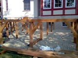 Barierki drewniane i taras drewniany. Realizacja w Cigacicach. Zdjęcie nr: 103