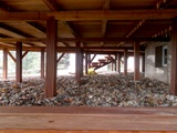 Barierki drewniane i taras drewniany. Realizacja w Cigacicach. Zdjęcie nr: 40