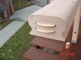 Barierki drewniane i taras drewniany. Realizacja w Cigacicach. Zdjęcie nr: 32