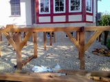 Barierki drewniane i taras drewniany. Realizacja w Cigacicach. Zdjęcie nr: 102