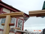 Barierki drewniane i taras drewniany. Realizacja w Cigacicach. Zdjęcie nr: 23