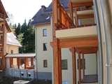 Barierki drewniane. Realizacja w apartamentowcu pod Szrenicą. Zdjęcie nr: 15