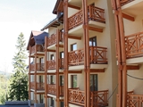 Barierki drewniane. Realizacja w apartamentowcu pod Szrenicą. Zdjęcie nr: 16