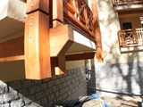 Barierki drewniane. Realizacja w apartamentowcu pod Szrenicą. Zdjęcie nr: 21