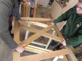 Barierki drewniane do tarasu. Produkcja na stolarni w Zielonej Górze. Zdjęcie nr: 50