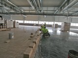 Podłogi drewniane w nowej hali firmy Hearing. Realizacja w Piotrkowie Trybunalskim. Zdjęcie nr: 126