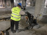 Zrywanie i frezowanie betonu w Centrum Handlowym Avenida w Poznaniu (wcześniej City Center). Zdjęcie nr: 262
