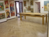 Realizacja podłogi drewnianej wykonana 15 lat temu w Muzeum Poznańskiego Czerwca 1956 r. Zdjęcie nr: 22