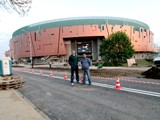 Realizacja parkietów w Cuprum Arena w Lubinie. Zdjęcie nr: 44
