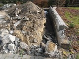 Rozbiórka starego tarasu z betonu i płytek. Realizacja w Zielonej Górze. Zdjęcie nr: 78