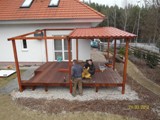 Budowa nowego tarasu drewnianego. Realizacja w Zielonej Górze. Zdjęcie nr: 8