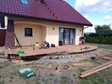 Taras drewniany, balkon i przepierzenia. Realizacja w Starym Kurowie. Zdjęcie nr: 31